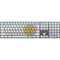 Argentina Flag Distressed Magic Keyboard with Numeric Keypad Skin